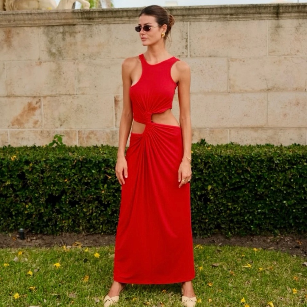 COPY - Pitusa pítusa Red Cutout Twist Dress